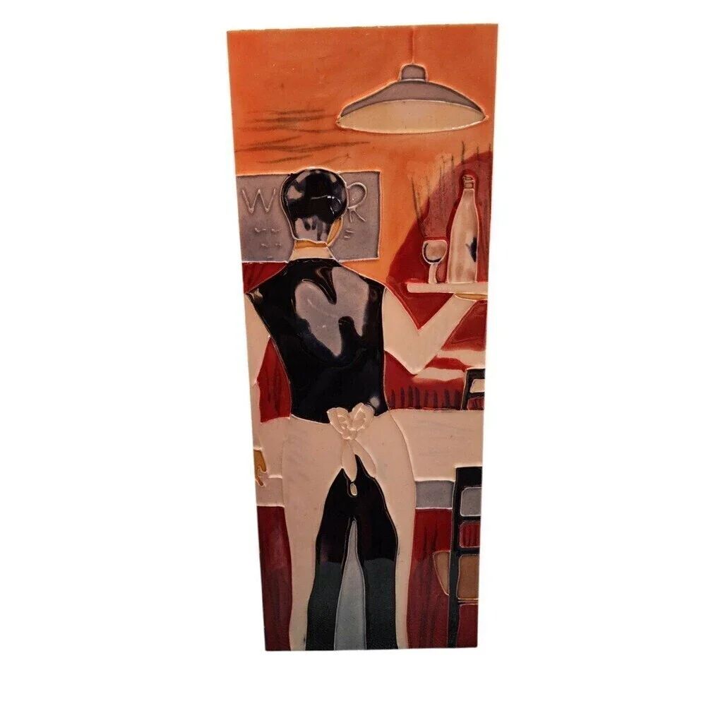 Enamel on Tile Women's Artwork Wall Hangings